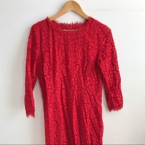 Red Lace Dress